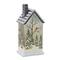 9" Frosted Glass Home with Cardinals LED Tabletop Town Décor Set